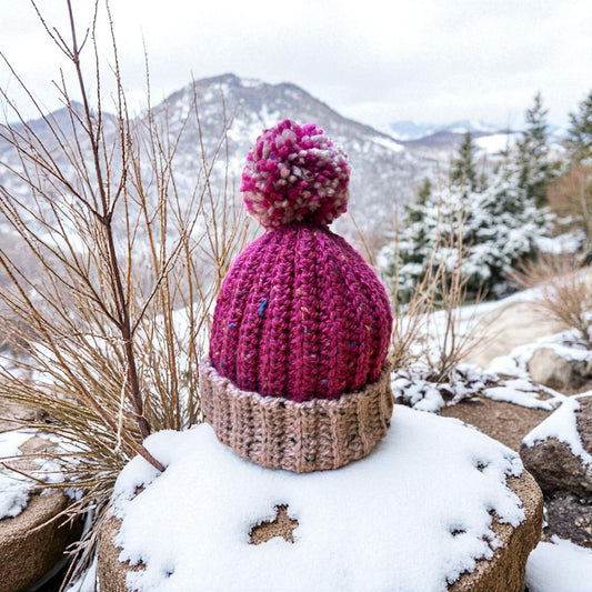 Two toned Pink beanie
